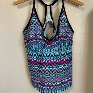 Beach Native swim tankini top size 40D/DD